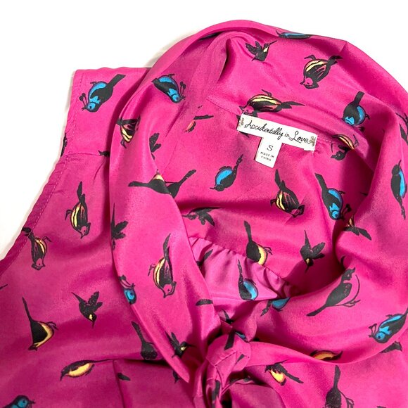 Accidentally in Love Magenta Bird Dress (small) - Picture 7 of 11